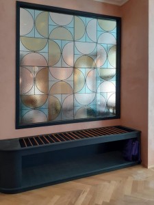 vetrata legata piombo rilegato piombo vetrate colorate alberghi contract arredamento locali bar alberghi residence vetra treviso